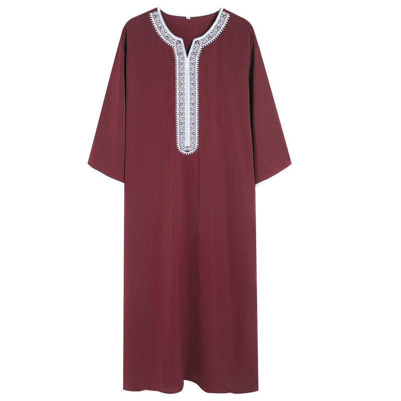 摩洛哥男士长袍刺绣非洲民族服饰宴会礼服大码袍子Men Robe Gown
