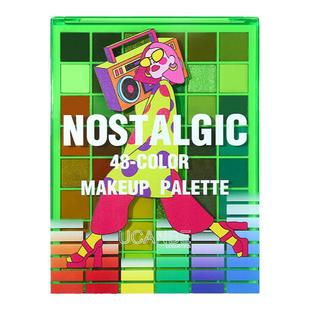 ucanbe彩色眼影盘48色多色玩妆眼影蓝色薄荷绿色表演舞台妆化妆师