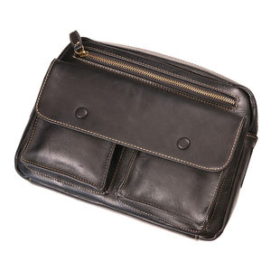 吉田包手工包单肩包男士斜挎包头层牛皮男包日系复古真皮通勤包男