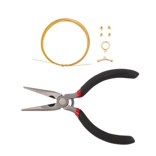 珍珠小米珠扣头穿项链专用线和OT扣配件手链串珠手工diy材料全套