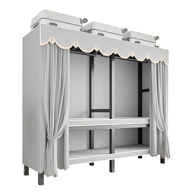 加厚2025精品免安装飘逸纱帘衣柜