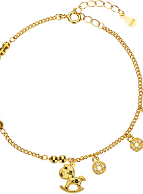 【新品】本命年生肖马纯银手链女款轻奢小众精致2025新款闺蜜手饰