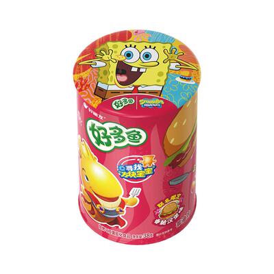 好丽友好多鱼铁罐零食非油炸膨化趣食休闲小吃官方六一儿童节礼物