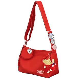 ins校园小清新斜挎包女韩版休闲大容量学生上课通勤包百搭单肩包