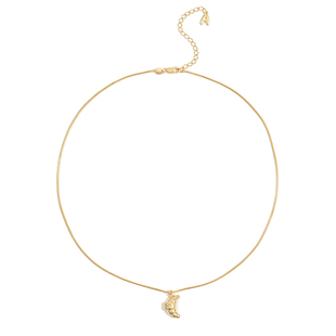 Dare买手店 alfir 正品 牛角包项链金色欧美复古饰品首饰欧包饰品