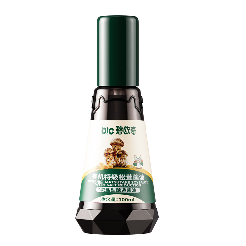 碧欧奇有机松茸酱油0添加儿童减盐减钠调味搭婴儿宝宝专用辅食谱