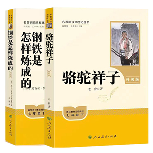 升级版骆驼祥子和钢铁是怎样炼成的正版原著海底两万里七年级下册名著课外书籍必无删减完整版读老舍朝花夕拾西游记人民教育出版社