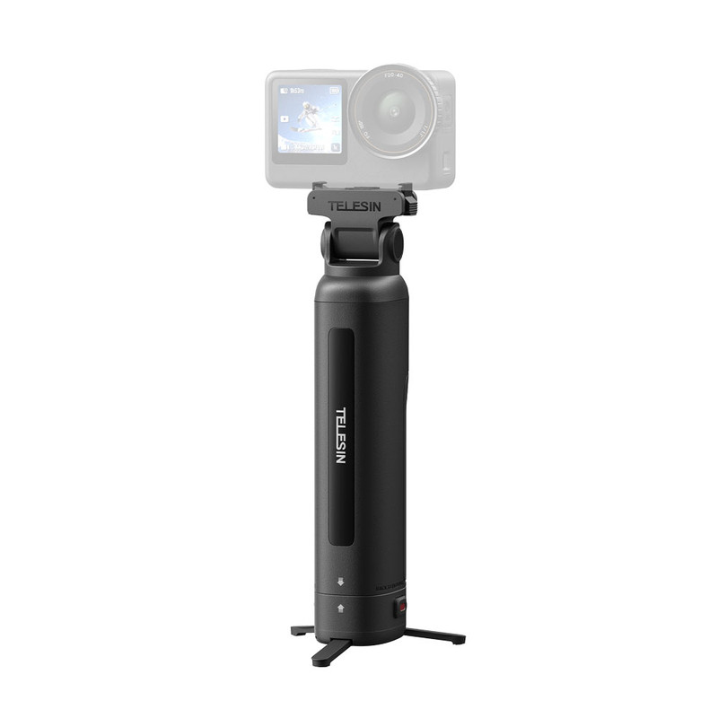TELESIN泰迅适配大疆DJI Action6/5pro充电盒手持电池充电器osmo360 2代快充充电盒手柄运动相机多功能配件