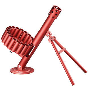 新款19连发二脚踢发射器小钢炮放炮神器炮架子迫击炮支架防串火