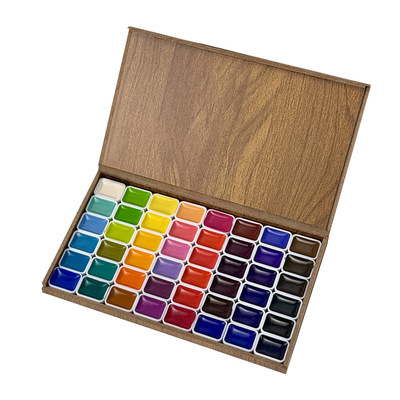 固体国画颜料水彩水粉颜料批发