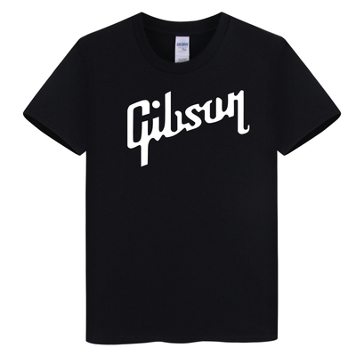 电吉他大G演出服吉普森GIBSON摇滚T恤 纯棉短袖圆领T恤 男女同款