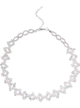 超闪花朵脖子饰品韩国短款项链