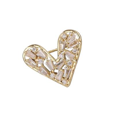 新款爱心胸针女别针领口设计感胸花防走光扣高档迷你开衫扣针配饰