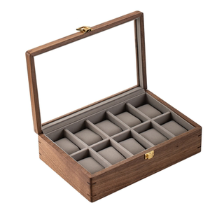 实木手表盒收纳盒多格胡桃木高档男士送礼生日礼物首饰盒
