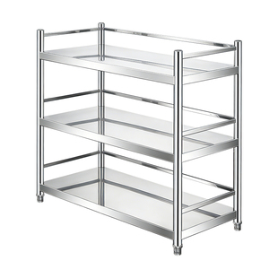 厨房置物架304不锈钢架子货架橱柜落地多功能收纳架工作台灶台架