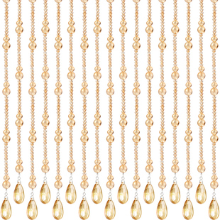 水晶珠帘玄关过道客厅隔断挂帘卫生间卧室免打孔弧形玻璃门帘半帘