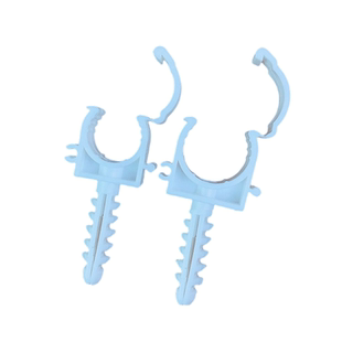 PPR管卡管夹管件20 25 32卡扣U型带膨胀管带脚塑料管卡水管配件