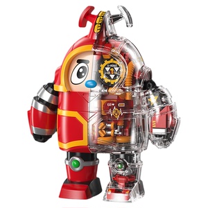 TOPTOY铁甲小宝卡布达鲨鱼辣椒积木益智拼装玩具童年动画男生礼物