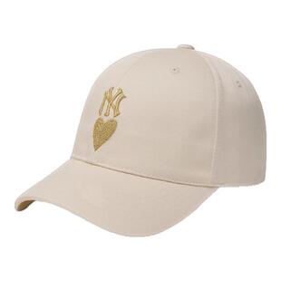 韩国MLB帽子可爱桃心情侣可调节大帽檐鸭舌帽潮牌街拍棒球帽运动