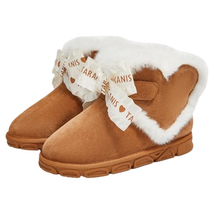 泰兰尼斯儿童雪地靴冬季新款中大童童靴子女童时尚加绒保暖靴