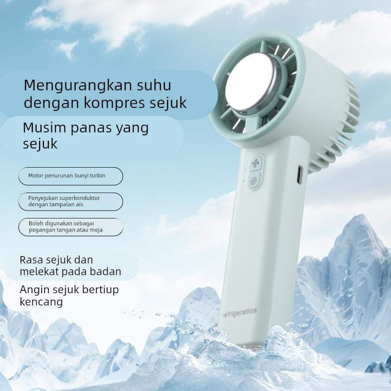 手持高速小风扇桌面静音制冷便携夏季随身学生上课usb便宜长续航