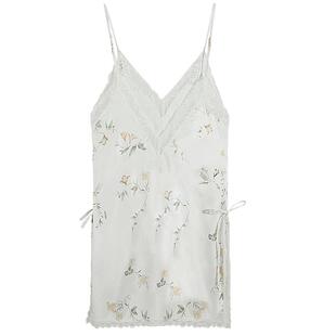 【特惠】歌瑞尔性感睡裙细肩带蕾丝吊裙睡袍晨袍舒适睡衣女家居服