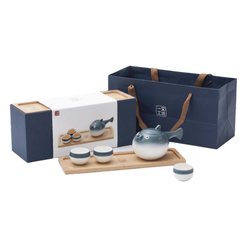 iifan河豚搞怪陶瓷茶具套装