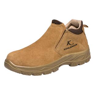 车间工作鞋男防砸防刺穿劳保鞋钢包头防滑皮面防烫实心底耐磨车床