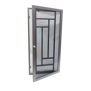 港式高清防猫纱窗网自装不锈钢防盗窗金钢网隐形折叠纱门港式猫网