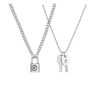 NG南京同心锁NANA同款原版钛钢情侣项链女款毛衣链秋冬男士饰品