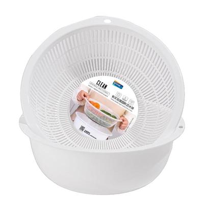 安买双层圆形沥水篮菜筛