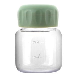 玻璃杯带刻度冰美式咖啡杯便携水杯果汁饮料豆浆杯带盖女高颜值