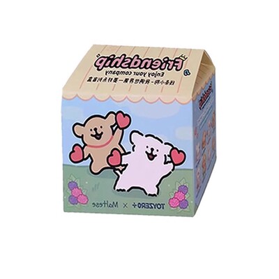 线条小狗我俩世界要好盲盒手办