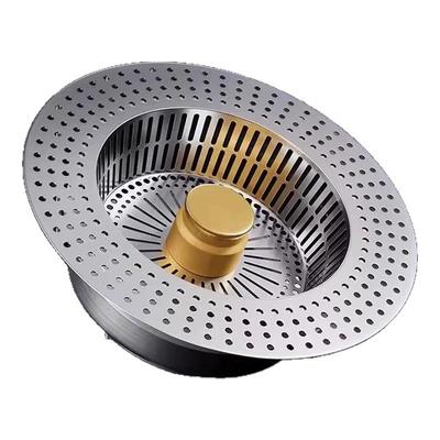 厨房洗菜盆漏水塞洗碗池水槽下水器塞子配件防臭弹跳芯过滤网神器