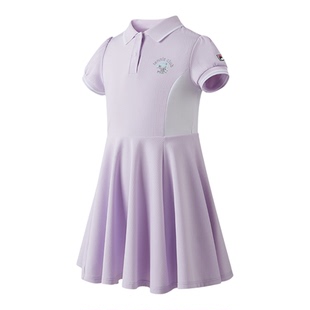 FILA KIDS斐乐童装女小童连衣裙2026夏季新款儿童网球针织运动裙