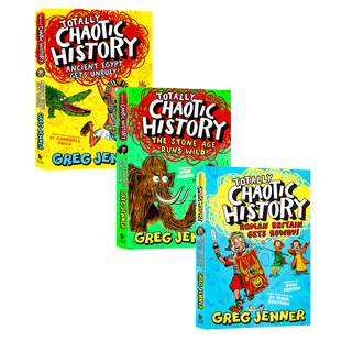混乱的历史3册套装英文原版 Totally Chaotic History 古埃及/石器时/罗马历史科普儿童趣味历史科普读物中小学英语课外阅读桥梁书