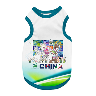 中国队2026米兰科尔蒂纳助威服冬奥会宠物背心狗狗猫咪衣服防掉毛