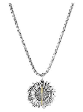 dukato项链向日葵钛钢珍珠链