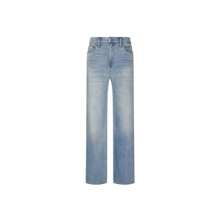 CK Jeans26四季款女士美式复古浅蓝色洗水亚洲版阔腿显瘦牛仔裤