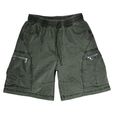 2025夏季水洗棉工装五分裤