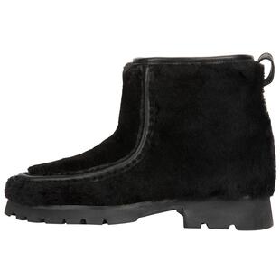 Hereu羊毛皮纯色短筒复古时髦日常休闲女士雪地靴