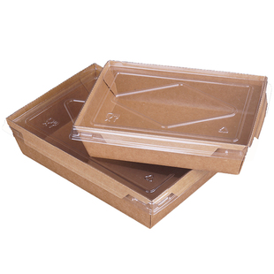 牛皮纸轻食简餐沙拉盒打包盒外卖纸盒快餐盒水果盒寿司盒