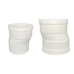 PVC偏置直接50 75 110 下水管偏心移位接头承插移位器偏移2.5 5cm