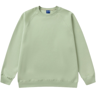 街头潮牌纯色插肩袖卫衣女春秋2026新款长袖宽松圆领套头无帽上衣