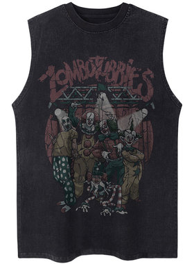个性印花oversize宽松无袖背心