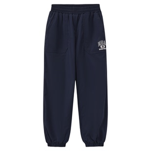 nbakids童装2025冬季新款男女童休闲长裤儿童加绒裤K254PT090P