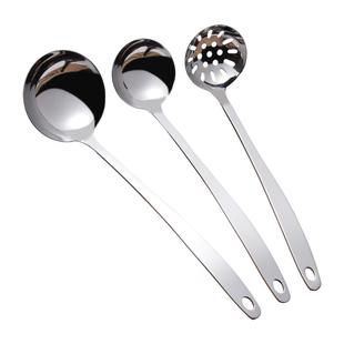 加厚长柄不锈钢大汤勺家用大勺子大号汤匙火锅勺大漏勺304盛汤粥