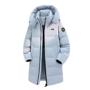 JEEP吉普长款加厚连帽羽绒服男冬2026情侣防寒防风保暖90鸭绒外套