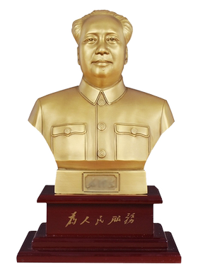 韶之红黄铜祝福现代办公室摆件