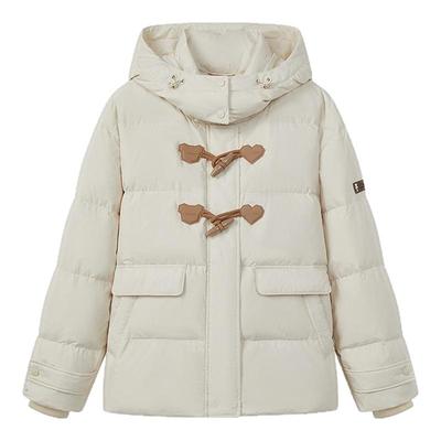 TeenieWeenie小熊奥莱羽绒服2025年冬季新款学院风牛角扣连帽外套